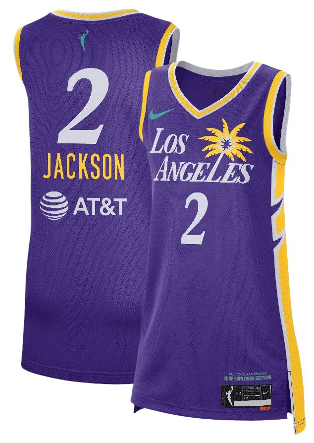 Nike Women's Los Angeles Sparks Purple Rickea Jackson #2 Explorer Jersey