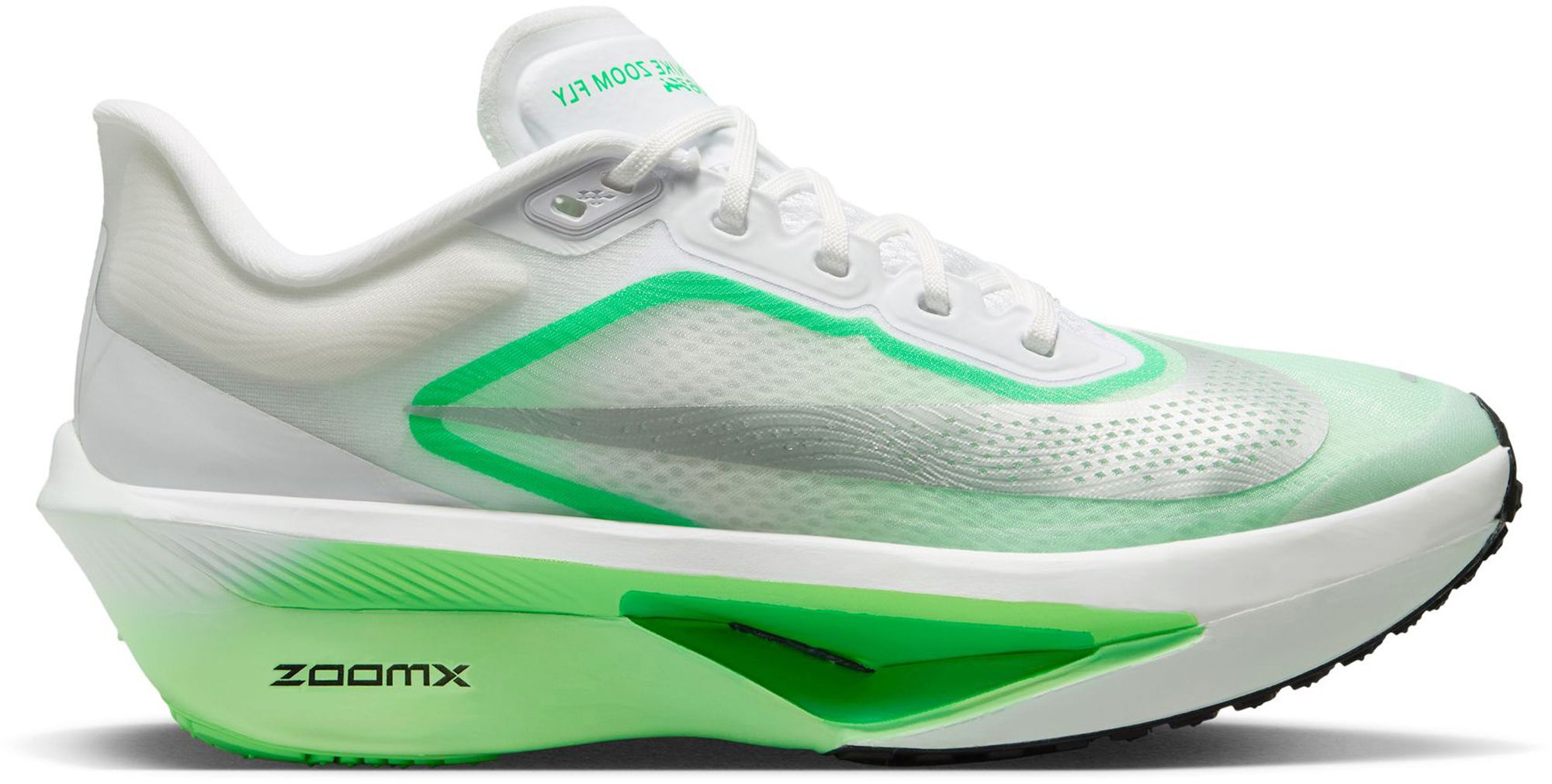 White/Metallic Silver/Illusion Green