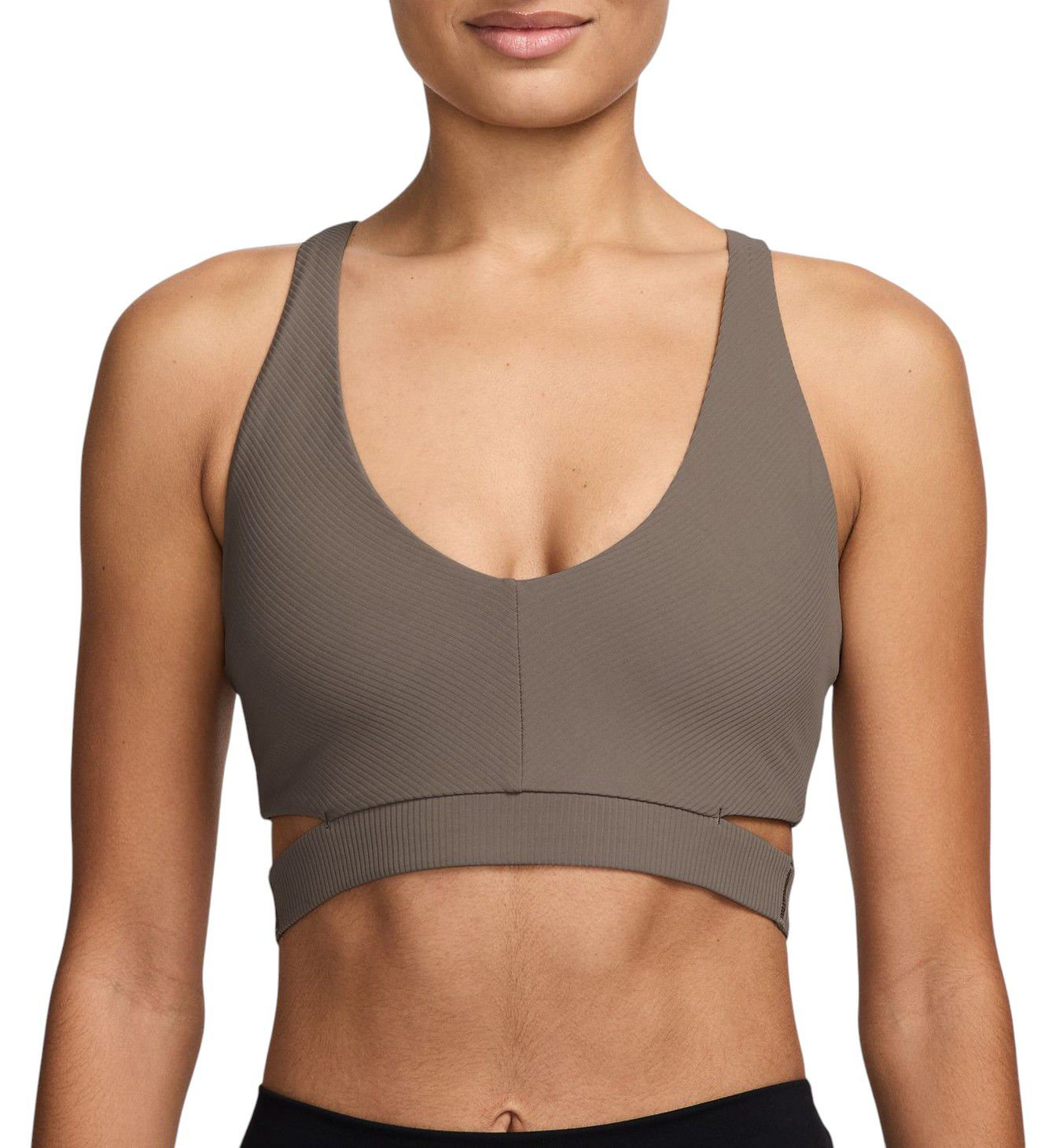 Nike Women's Zenvy Rib Light-Support Padded Sports Bra