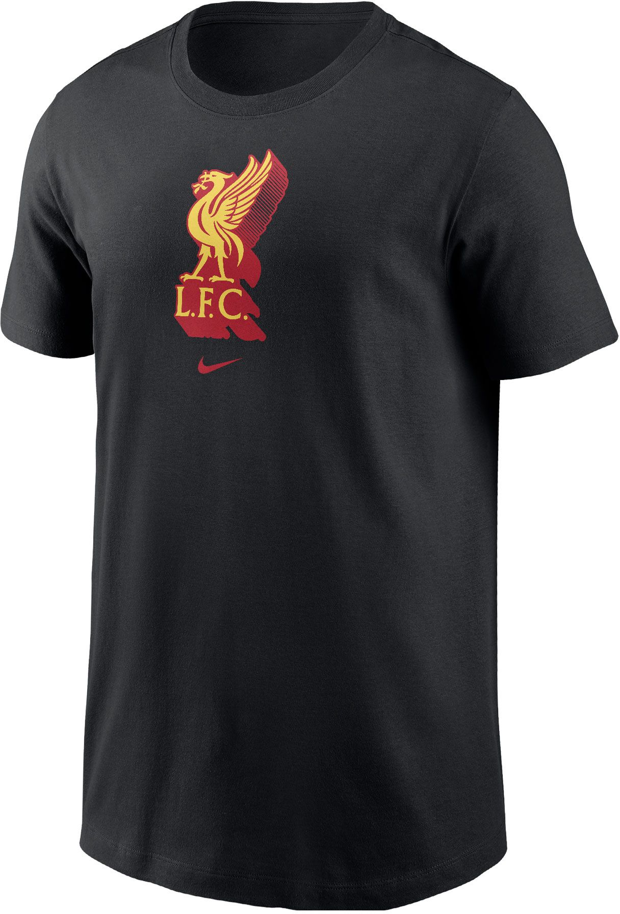 Nike Youth Liverpool FC Club Black T-Shirt