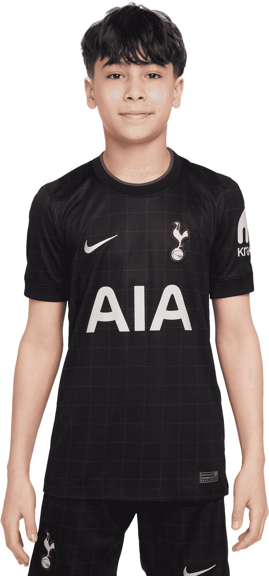 Nike Youth Tottenham Hotspur 2025-26 Black Away Replica Jersey