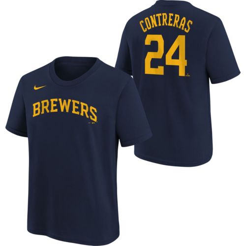 MLB Youth Milwaukee Brewers Jackson Chourio #11 Cream