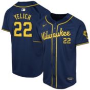 shalomclub シャロムクラブ　milk jersey Nike Youth Milwaukee Brewers Sal Frelick #10 White Cool Base
