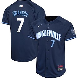 Nike Youth Chicago Cubs 2024 City Connect Dansby Swanson #7 Limited Vapor Jersey