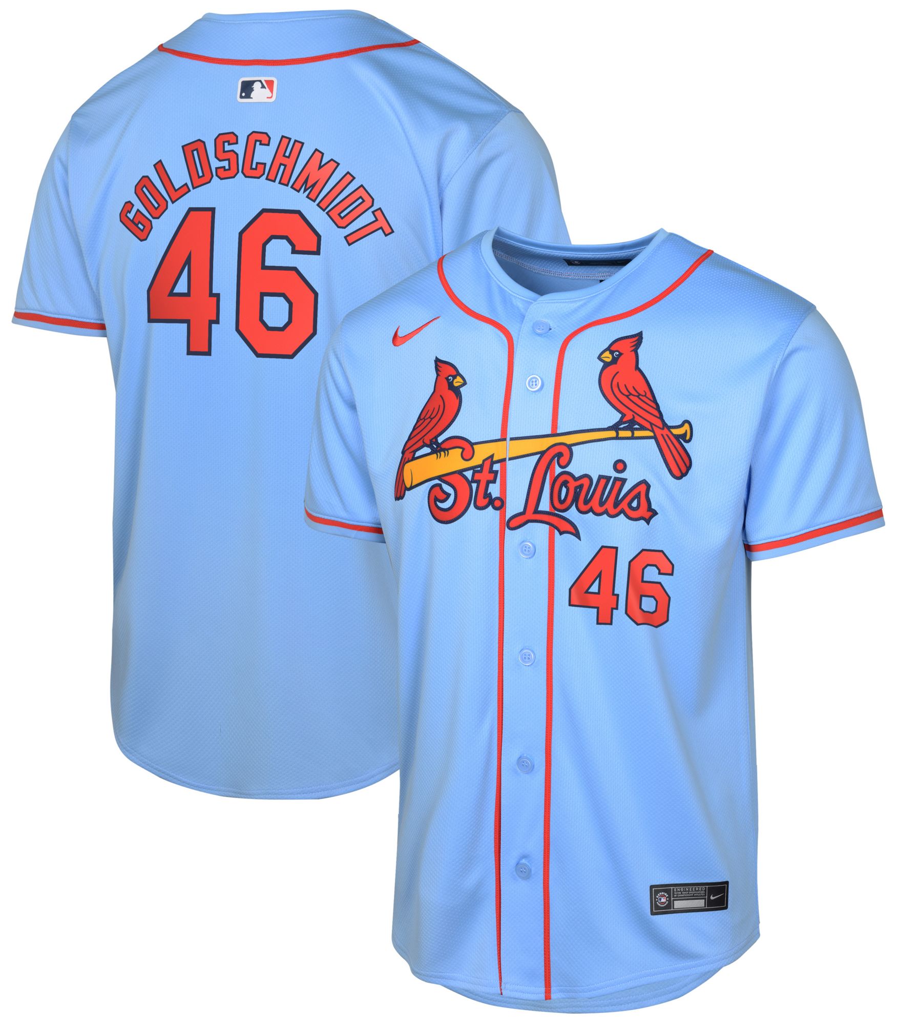Nike Youth St. Louis Cardinals Paul Goldschmidt #46 Blue Alternate Cool Base Jersey