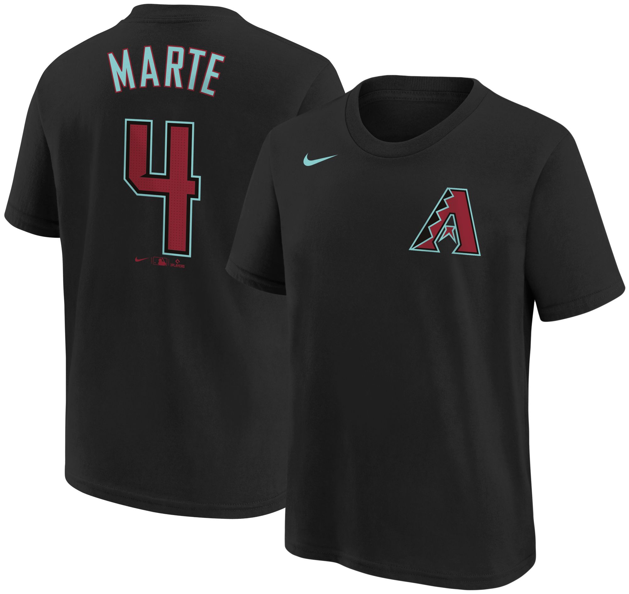 Nike Youth Arizona Diamondbacks Ketel Marte #4 Black T-Shirt