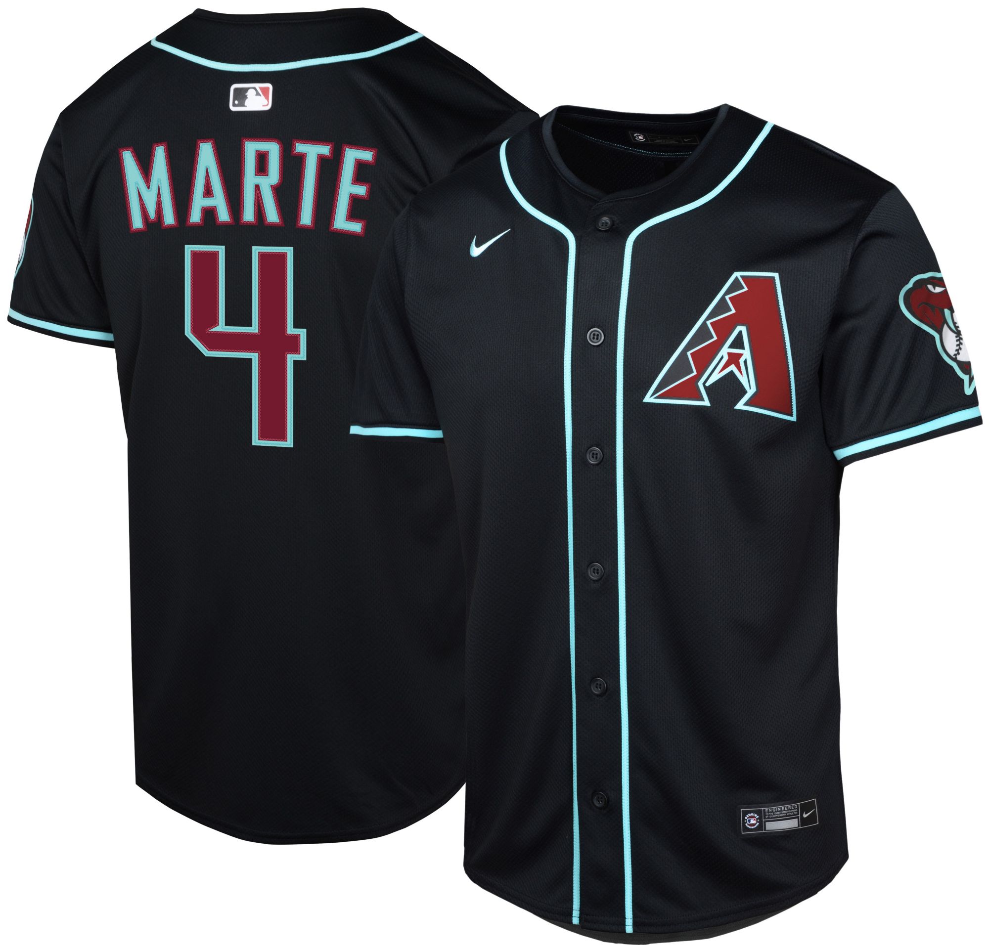 Nike Youth Arizona Diamondbacks Ketel Marte #4 Black Limited Jersey