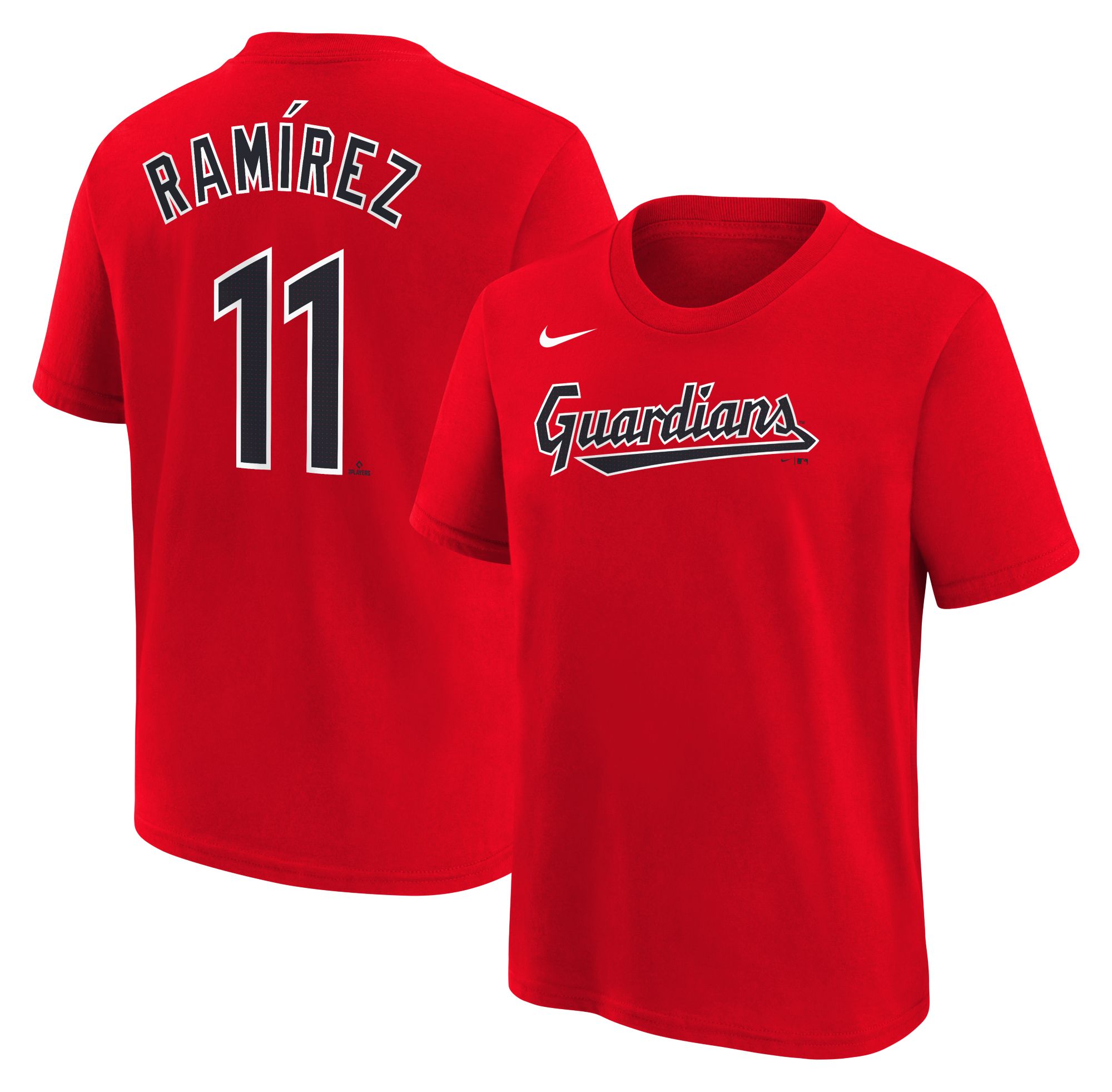 Nike Youth Cleveland Guardians Jose Ramirez #11 Red T-Shirt