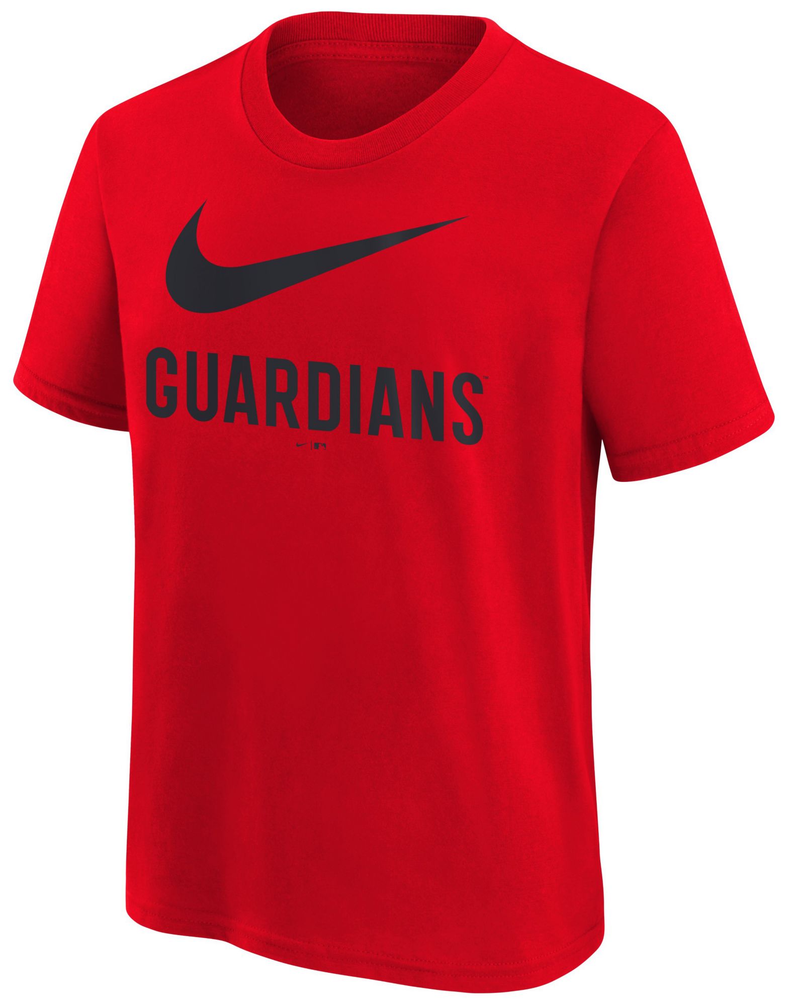 Nike Youth Cleveland Guardians Red Swish Cotton T-Shirt