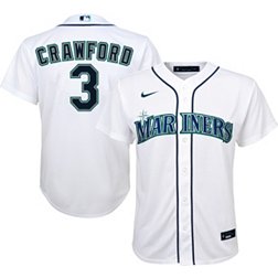 Nike Youth Seattle Mariners J. P. Crawford #3 White Home Cool Base Jersey