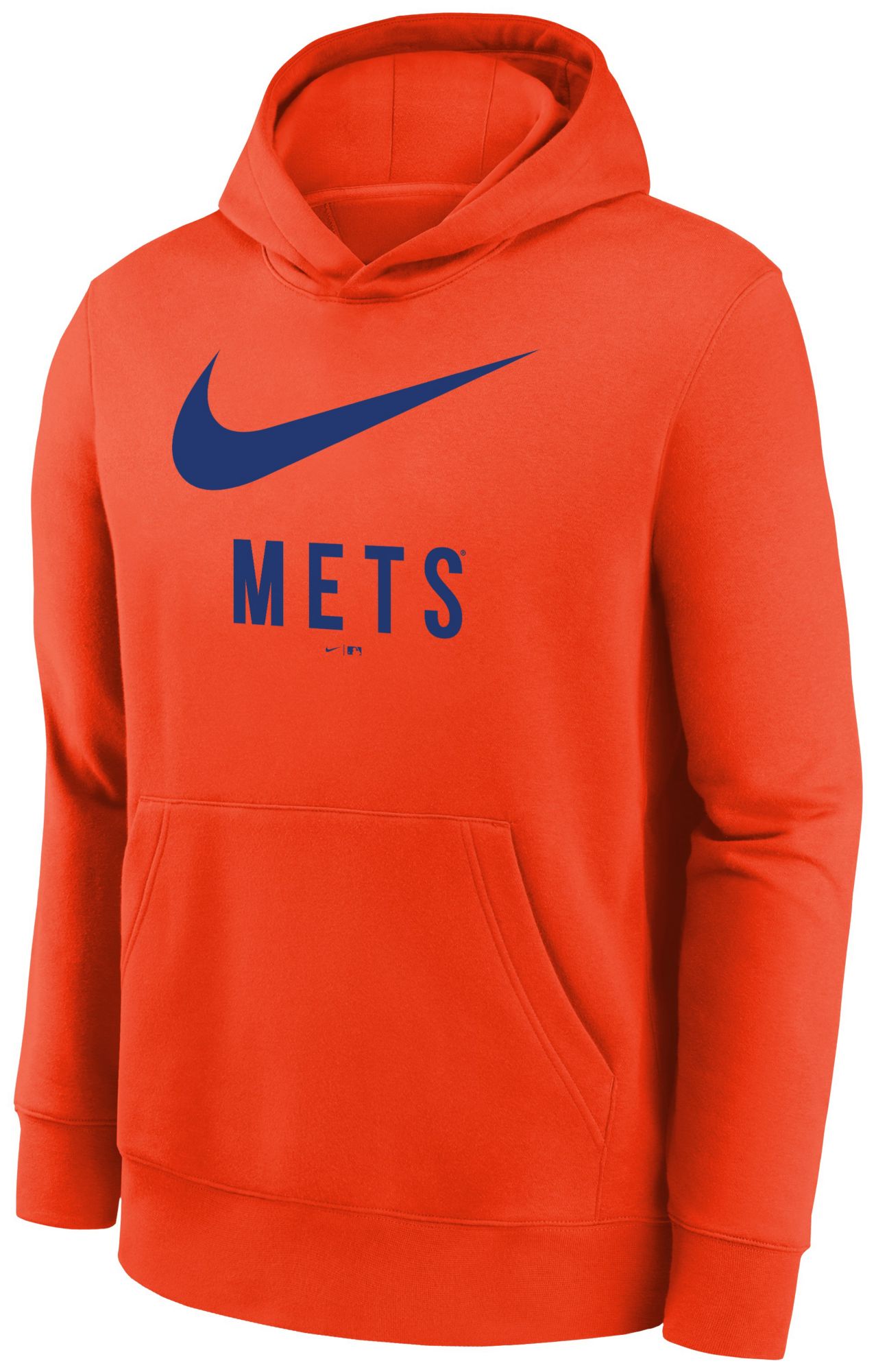 Nike Youth New York Mets Club Swoosh Orange Hoodie