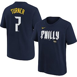 Nike Youth Philadelphia Phillies 2024 City Connect Trea Turner #7 T-Shirt
