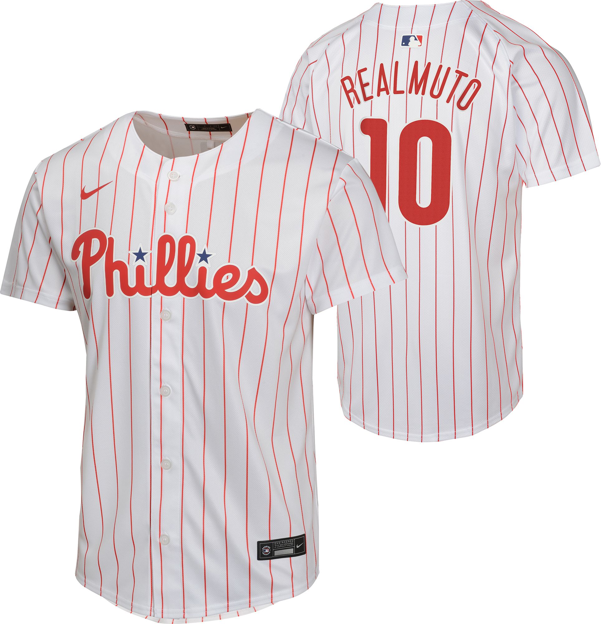 Nike Youth Philadelphia Phillies White J.T. Realmuto #10 Game Vapor Jersey