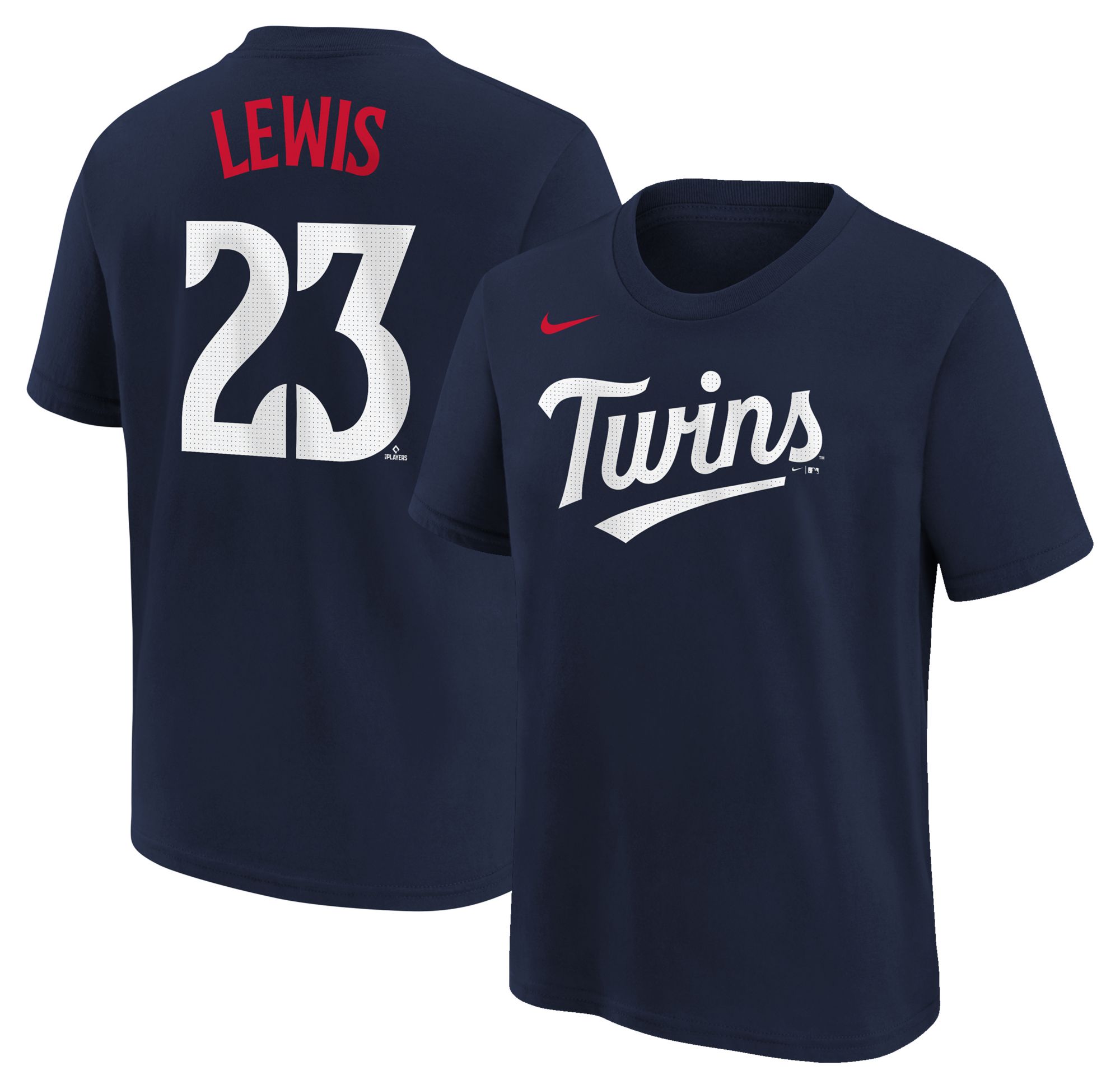 Nike Youth Minnesota Twins Royce Lewis #23 Navy T-Shirt