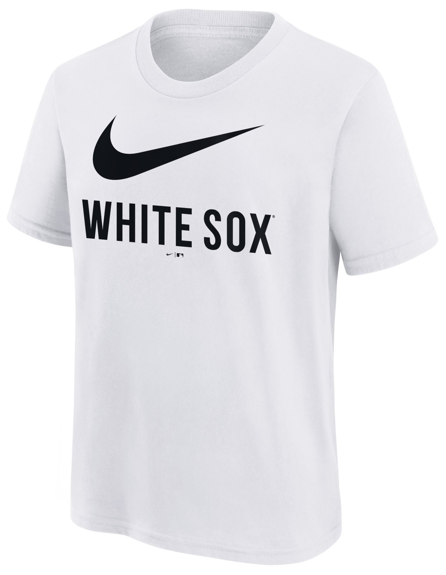 Nike Youth Chicago White Sox White Swish Cotton T-Shirt