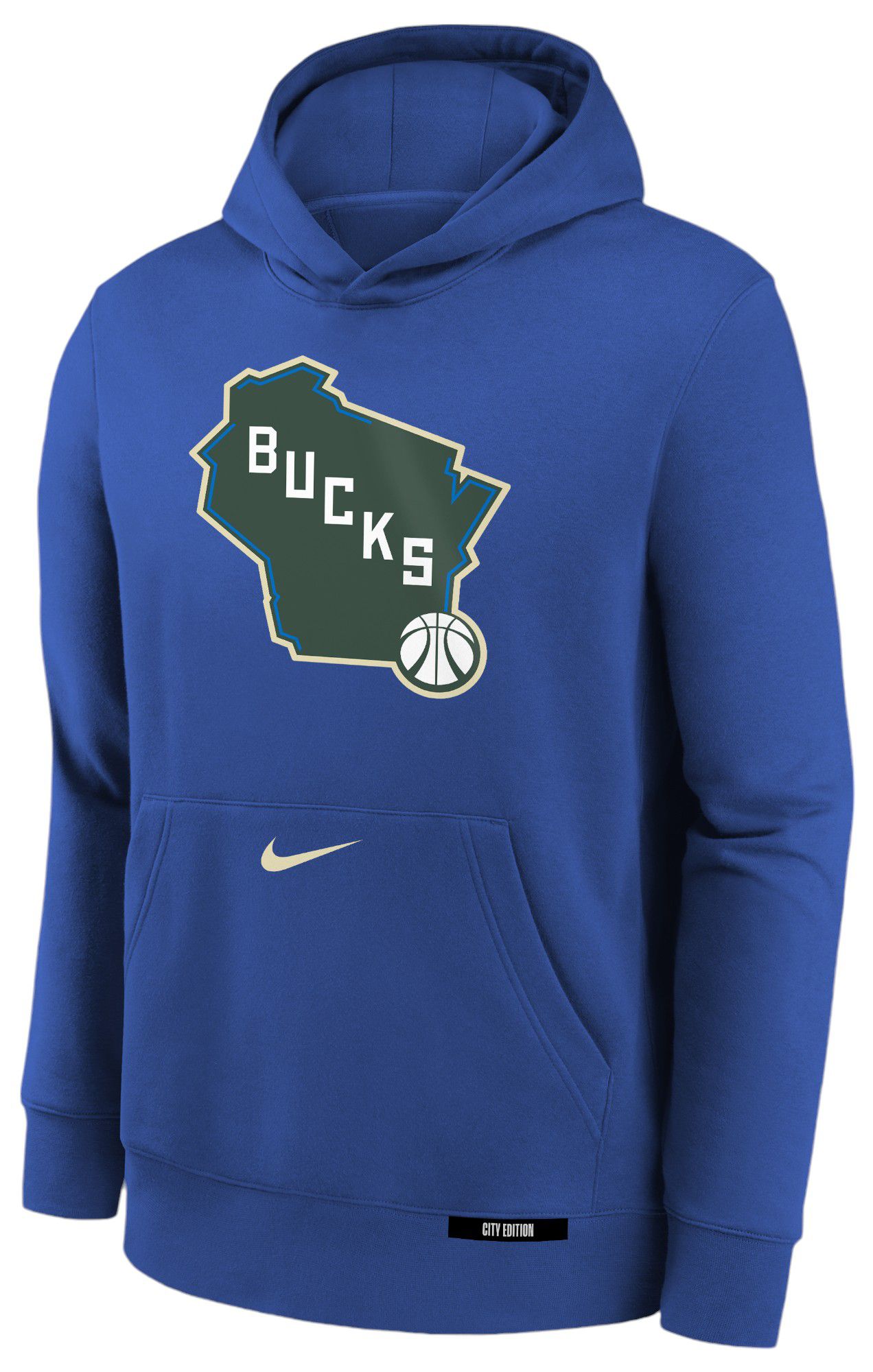 Nike Youth 2024-25 City Edition Milwaukee Bucks Club Hoodie