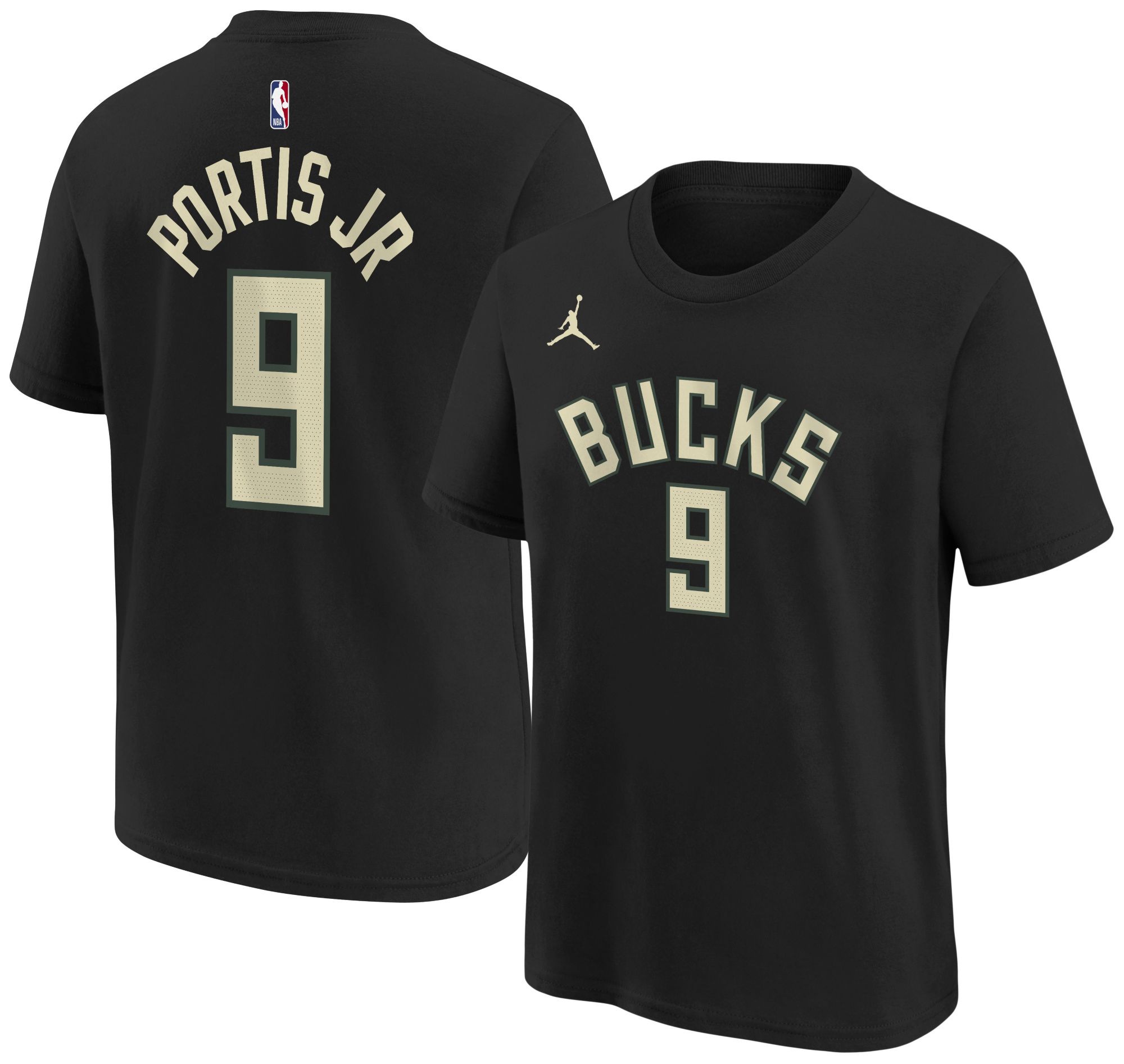 Jordan Youth Milwaukee Bucks Bobby Portis Jr. #9 T-Shirt