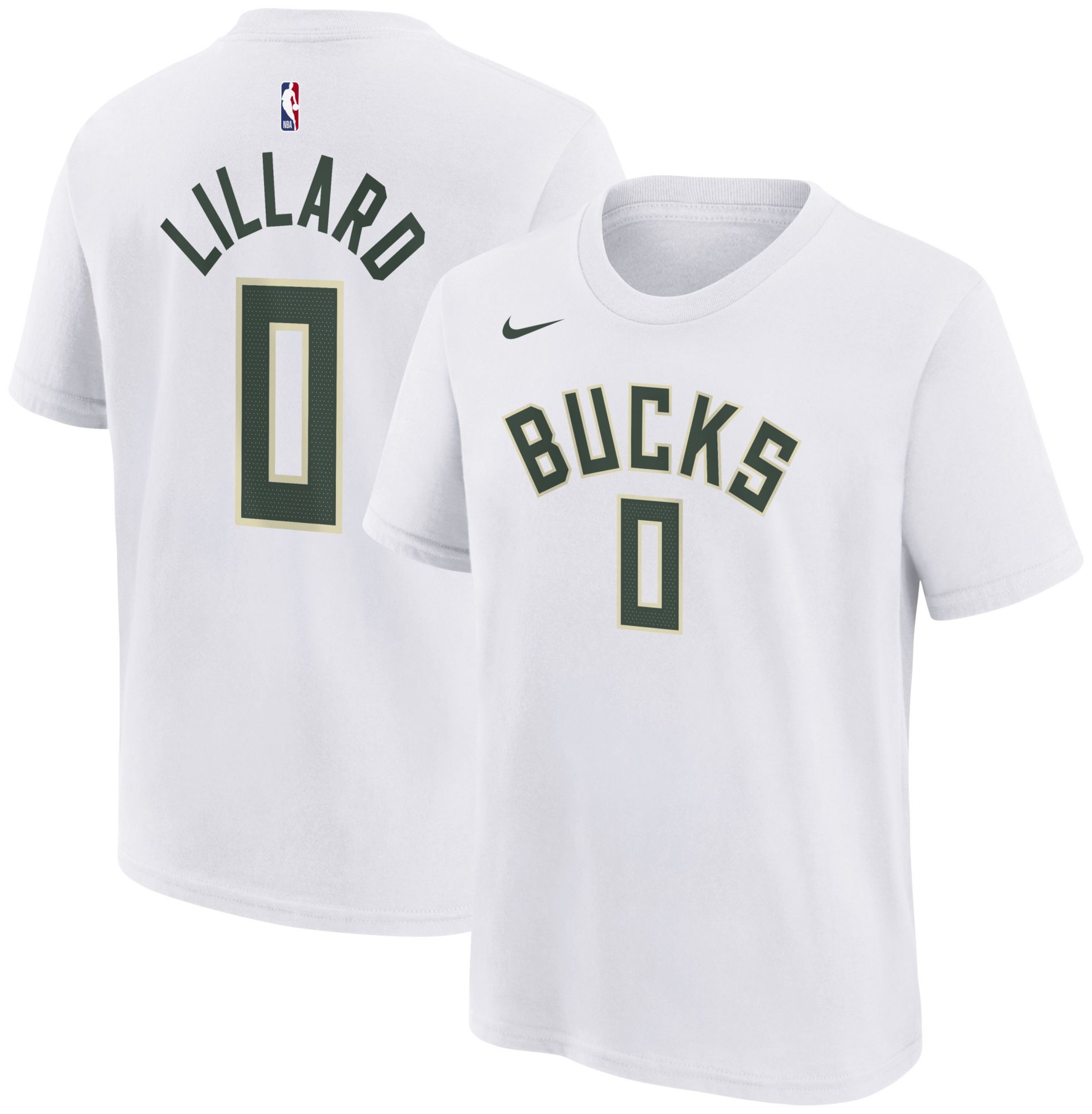 Nike Youth Milwaukee Bucks Damian Lillard #0 T-Shirt