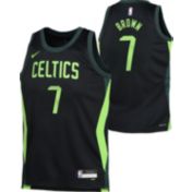 Jordan Youth Boston Celtics Jaylen Brown #7 Black Dri-FIT