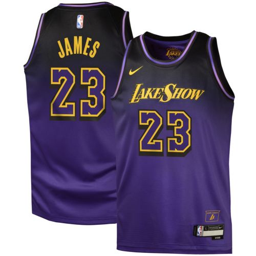 Nike レブロン　Lakers LeBron James 23 Nike Youth 2024-25 City Edition Los Angeles Lakers LeBron