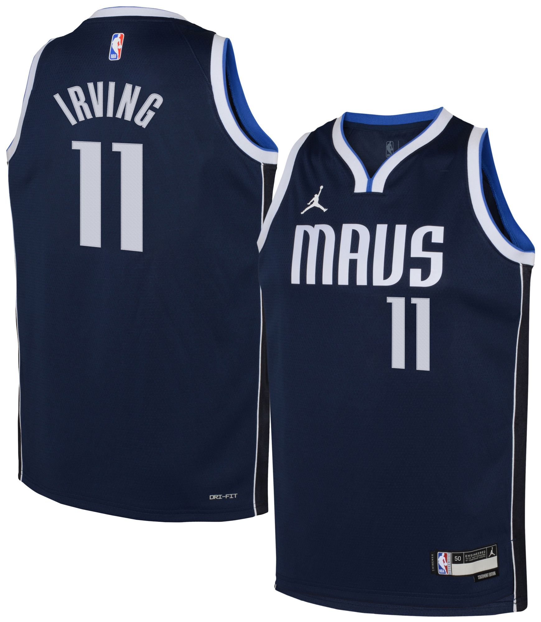 Jordan Youth Dallas Mavericks Kyrie Irving #11 Swingman Statement Jersey