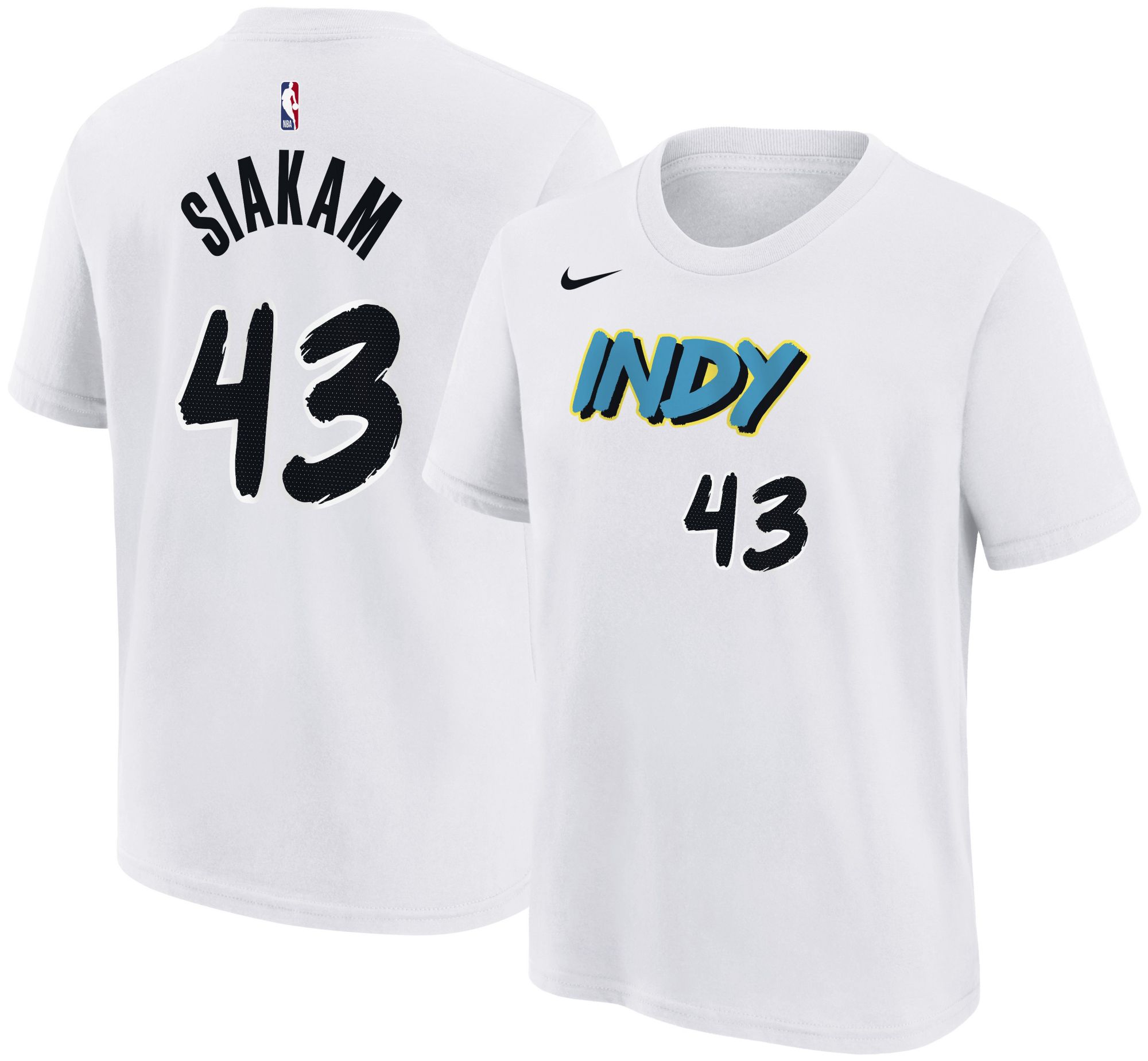 Nike Youth 2024-25 City Edition Indiana Pacers Pascal Siakam #43 T-Shirt