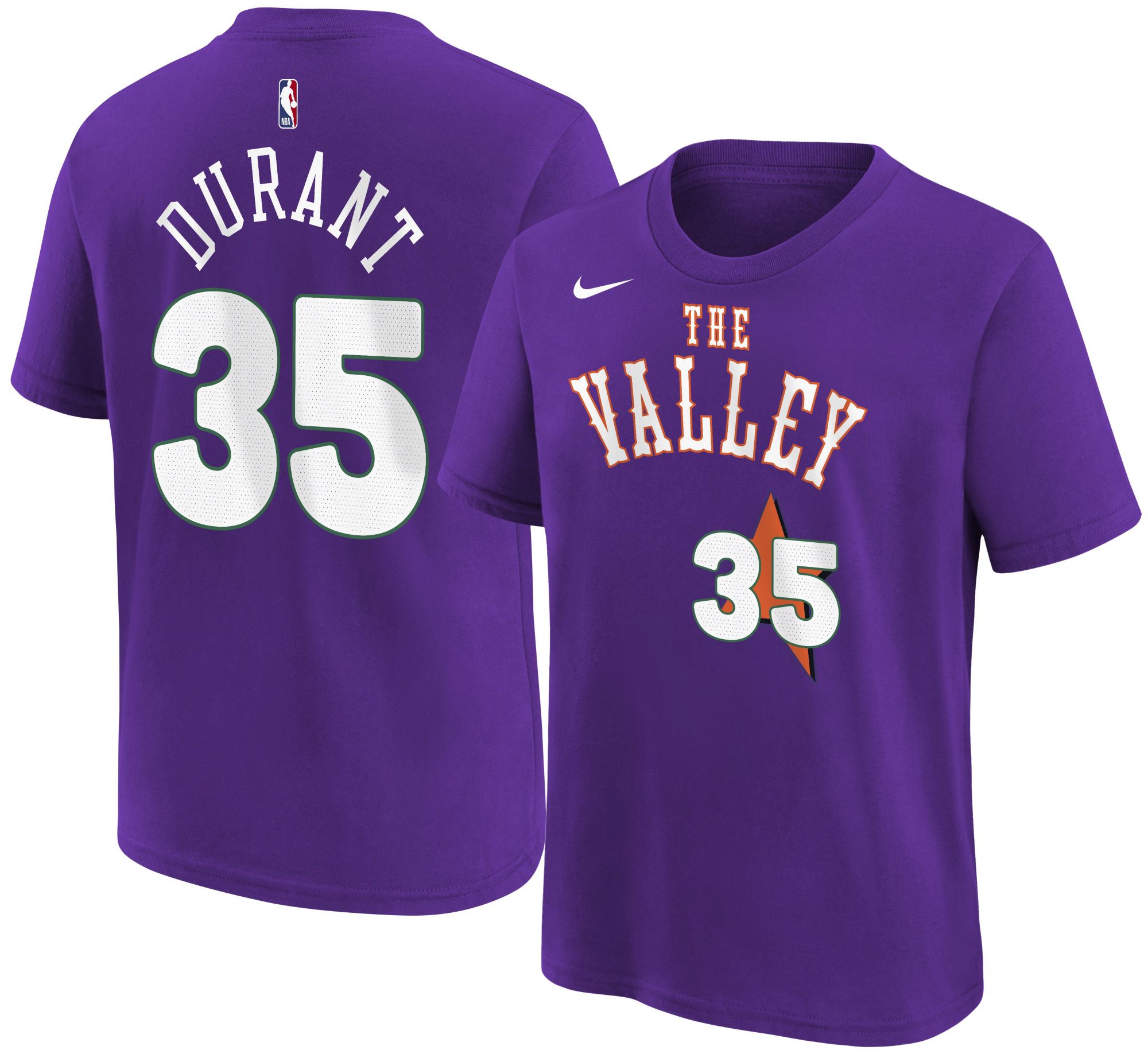 Nike Youth 2024-25 City Edition Phoenix Suns Kevin Durant #35 T-Shirt