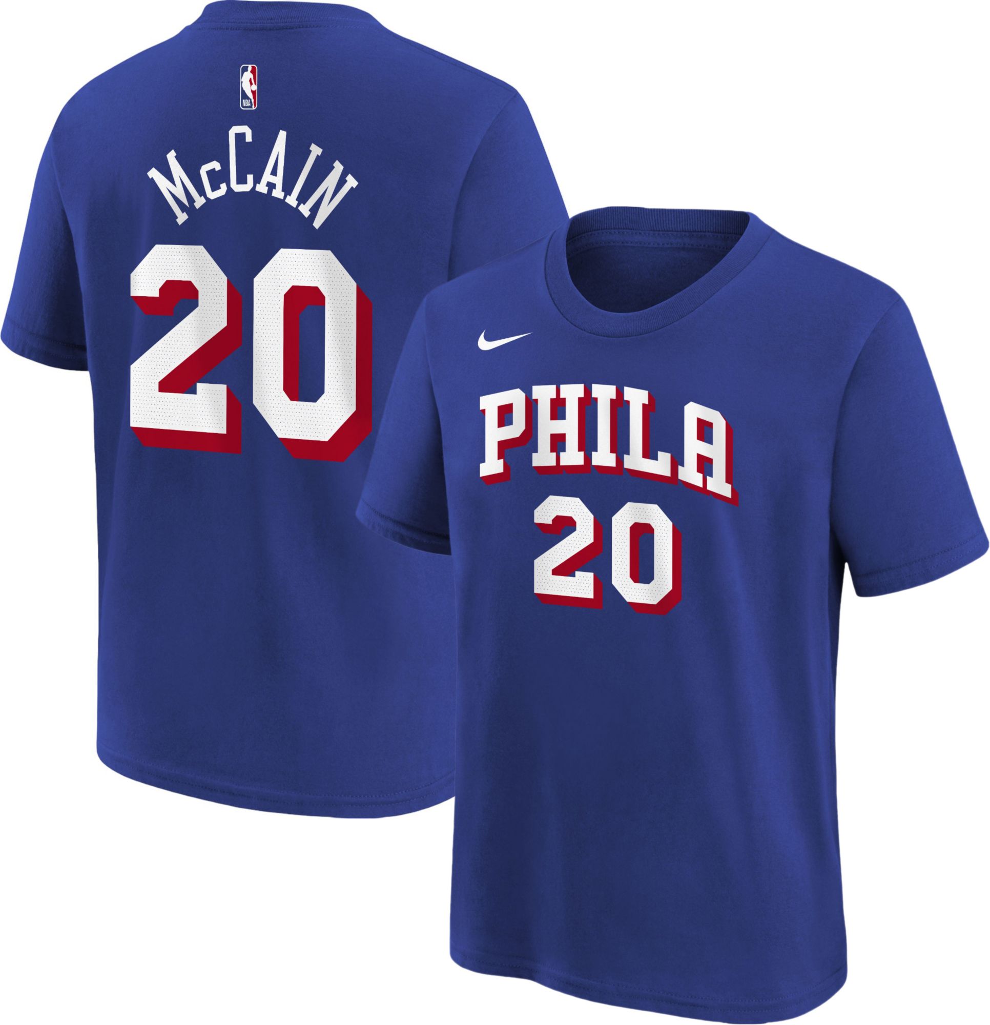 Nike Youth Philadelphia 76ers Jared McCain #20 T-Shirt