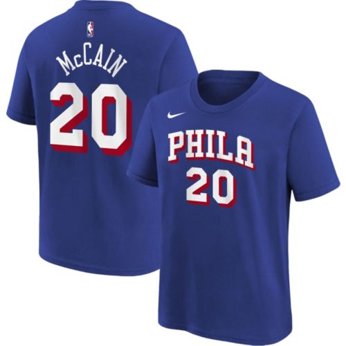 Nike Men's Philadelphia 76ers Joel Embiid #21 Red T-Shirt Dick's