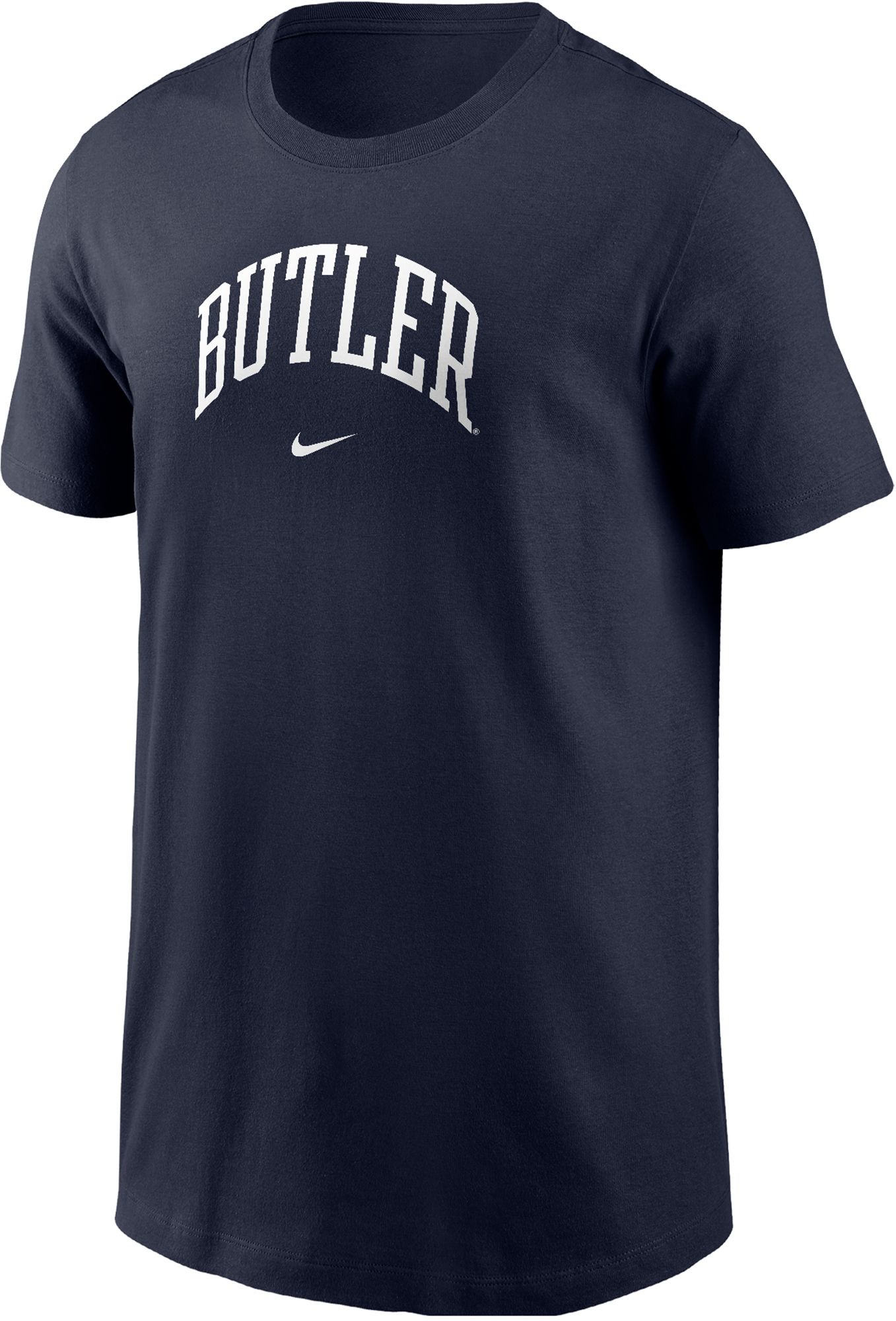 Nike Youth Butler Bulldogs Blue Core Cotton Arch Wordmark T-Shirt