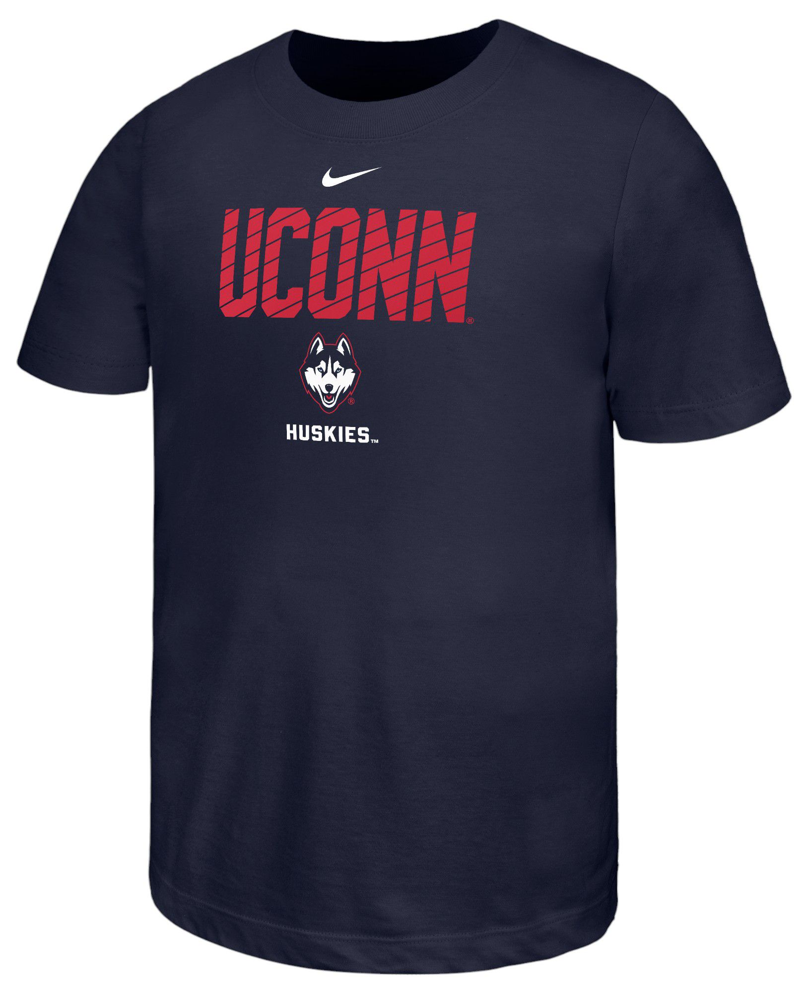 Nike Youth UConn Huskies Navy Cotton Stripe T-Shirt