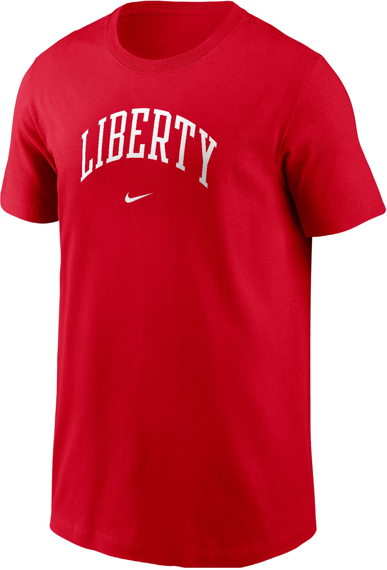 Nike Youth Liberty Flames Red Core Cotton Arch Wordmark T-Shirt
