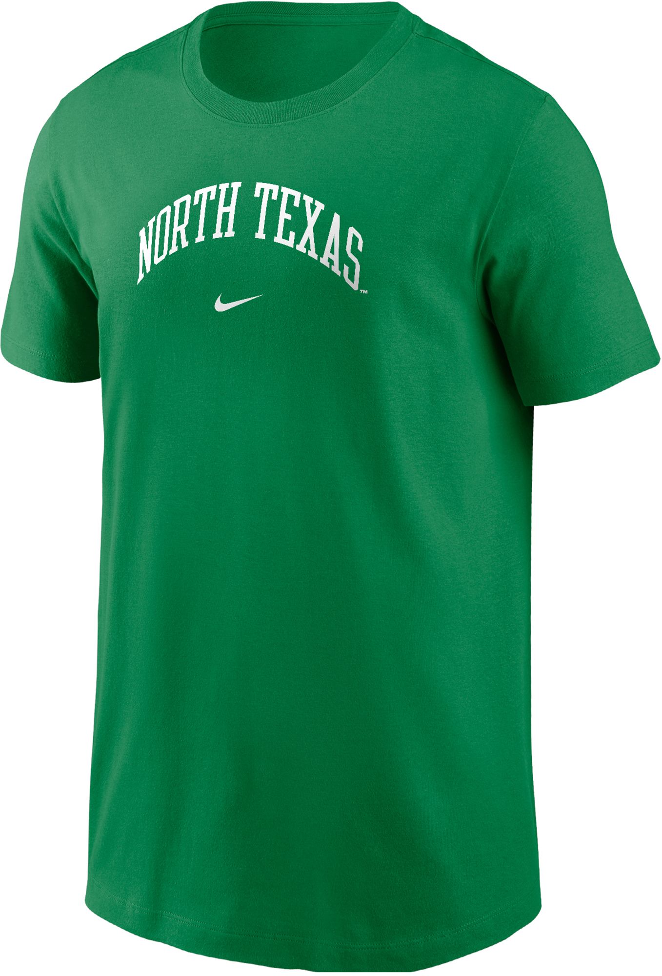 Nike Youth North Texas Mean Green Green Core Cotton Arch Wordmark T-Shirt