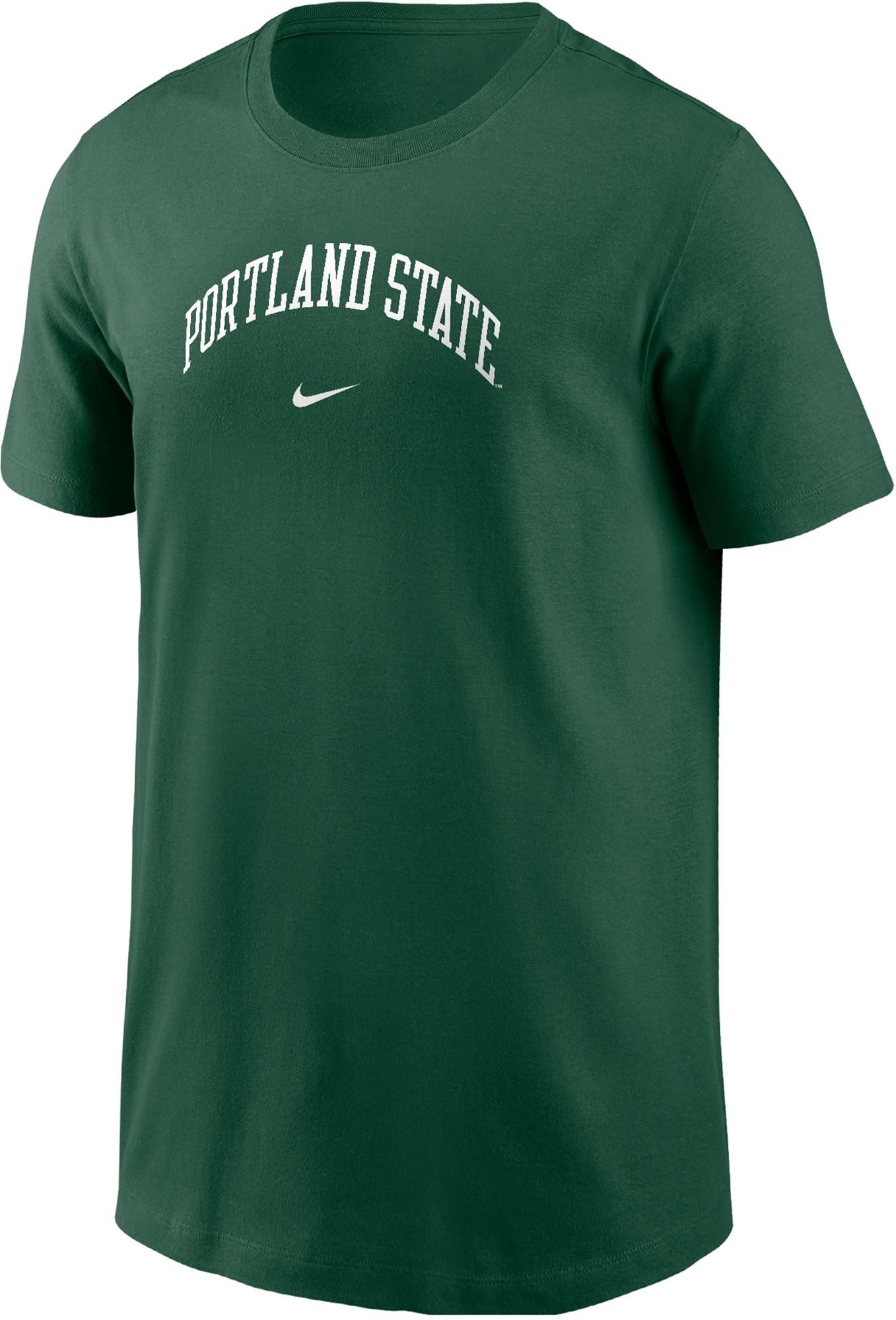 Nike Youth Portland State Vikings Green Core Cotton Arch Wordmark T-Shirt