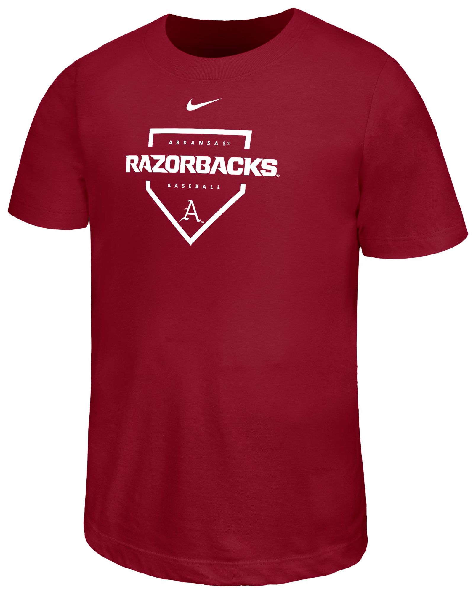 Nike Youth Arkansas Razorbacks Crimson Legend Baseball Plate T-Shirt