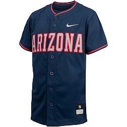Nike Youth Arizona Wildcats Navy Full Button Replica Baseball Jersey