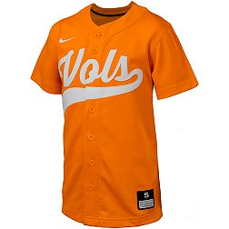 Nike Youth Tennessee Volunteers Tennessee Orange Full Button Replica Baseball Jersey