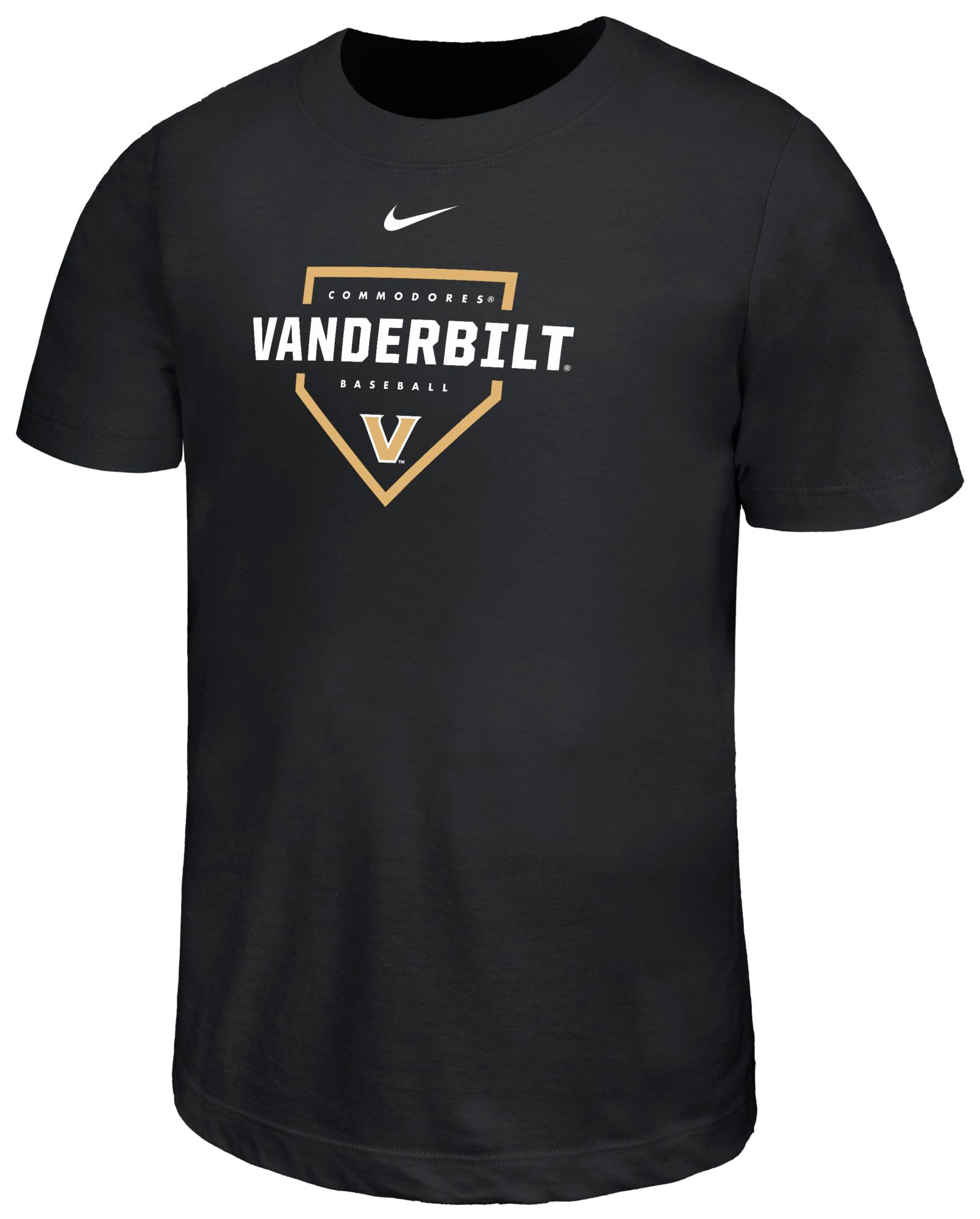 Nike Youth Vanderbilt Commodores Black Legend Baseball Plate T-Shirt - Black