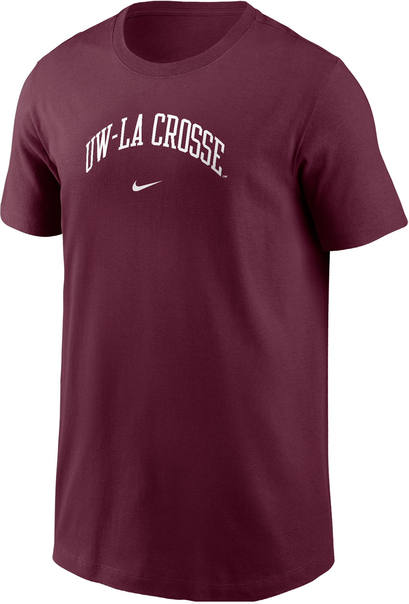 Nike Youth UW-La Crosse Eagles Maroon Core Cotton Arch Wordmark T-Shirt