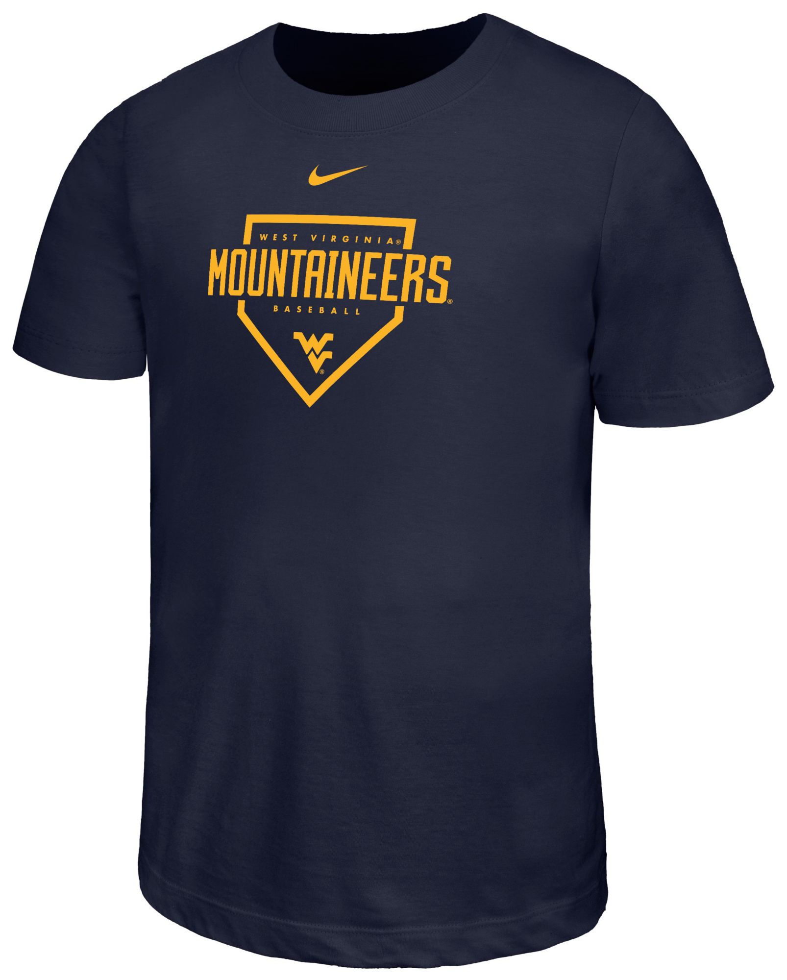 Nike Youth West Virginia Mountaineers Navy Legend Baseball Plate T-Shirt