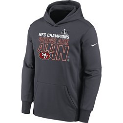 Nike Youth 2024 NFC Conference Champions San Francisco 49ers Locker Room Hoodie