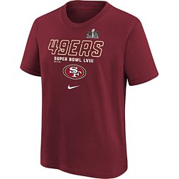 Nike Youth 2024 Super Bowl LVIII Bound San Francisco 49ers Iconic T-Shirt