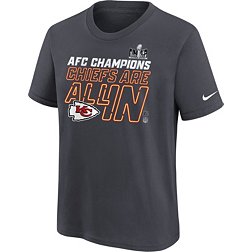 Nike Youth 2024 AFC Conference Champions Kansas City Chiefs Locker Room T-Shirt