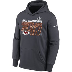Nike Youth 2024 AFC Conference Champions Kansas City Chiefs Locker Room Hoodie