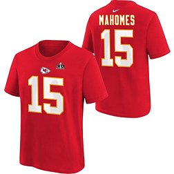 Nike Youth 2024 Super Bowl LVIII Bound Patch Kansas City Chiefs Patrick Mahomes #15 T-Shirt