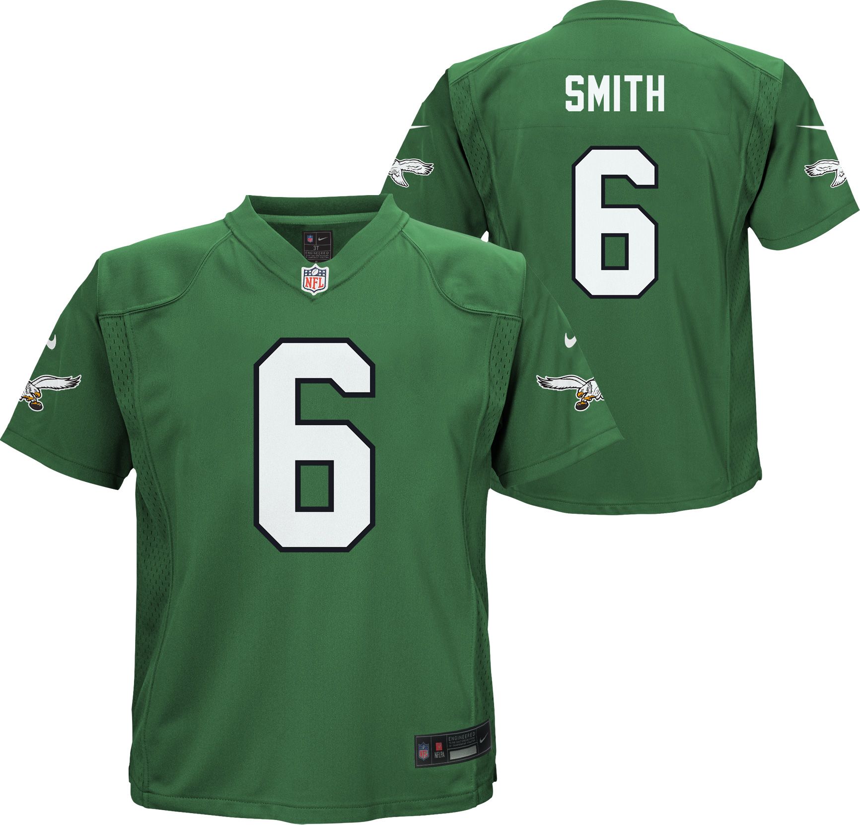 Nike Little Kids' Philadelphia Eagles DeVonta Smith #6 Kelly Green Game Jersey