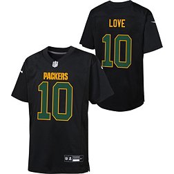 Nike Youth Green Bay Packers Jordan Love #10 Black Game Jersey