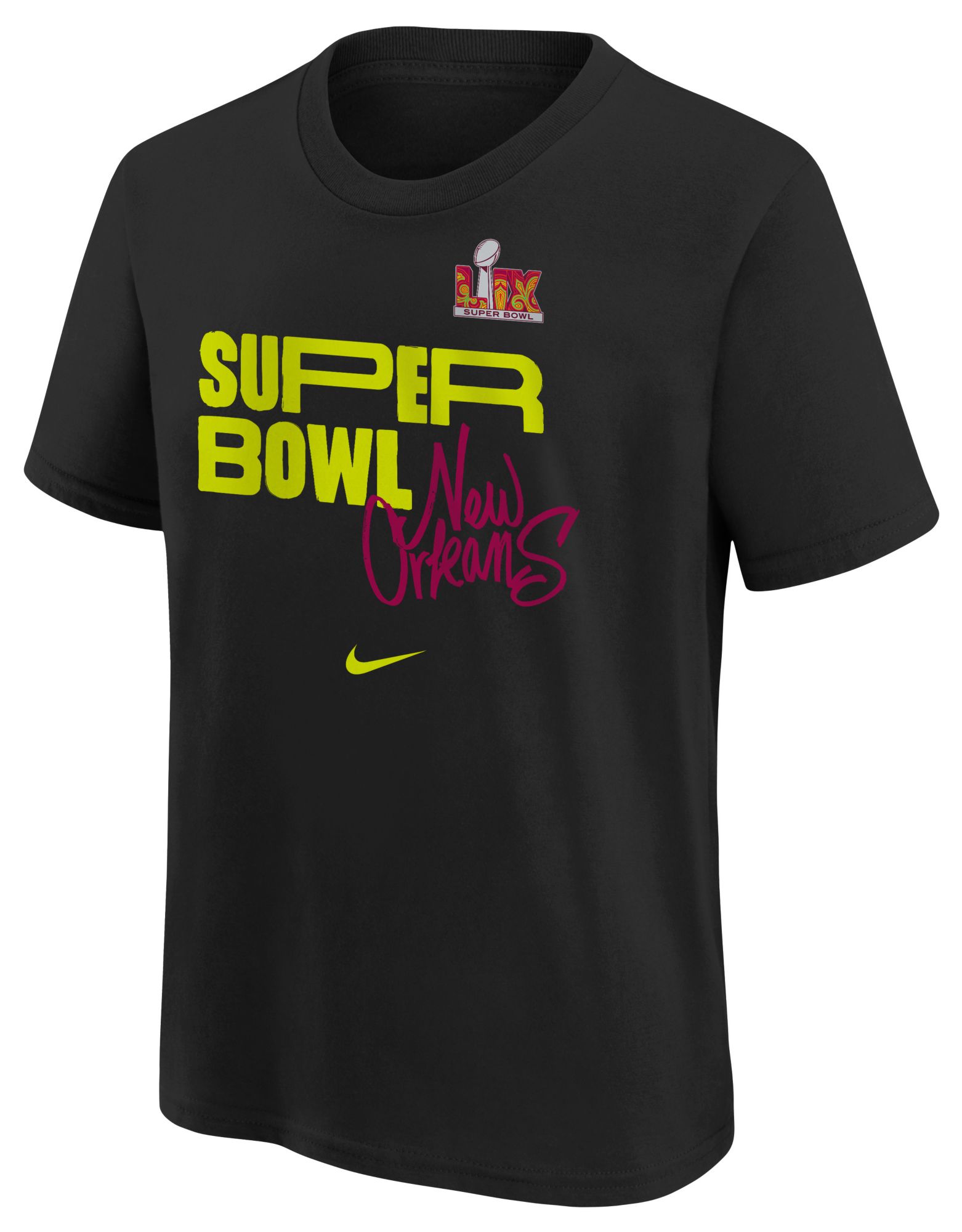 Nike Youth NFL Super Bowl LIX Tri-Blend Black Heather T-Shirt