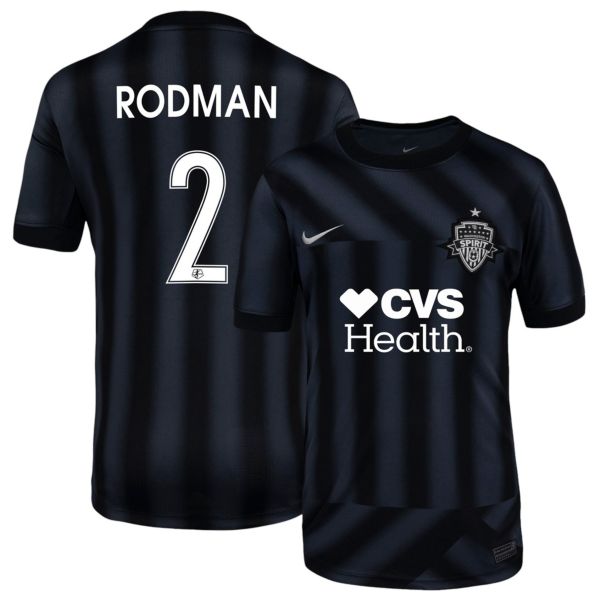 Nike Youth Washington Spirit Trinity Rodman #2 Black Replica Home Jersey