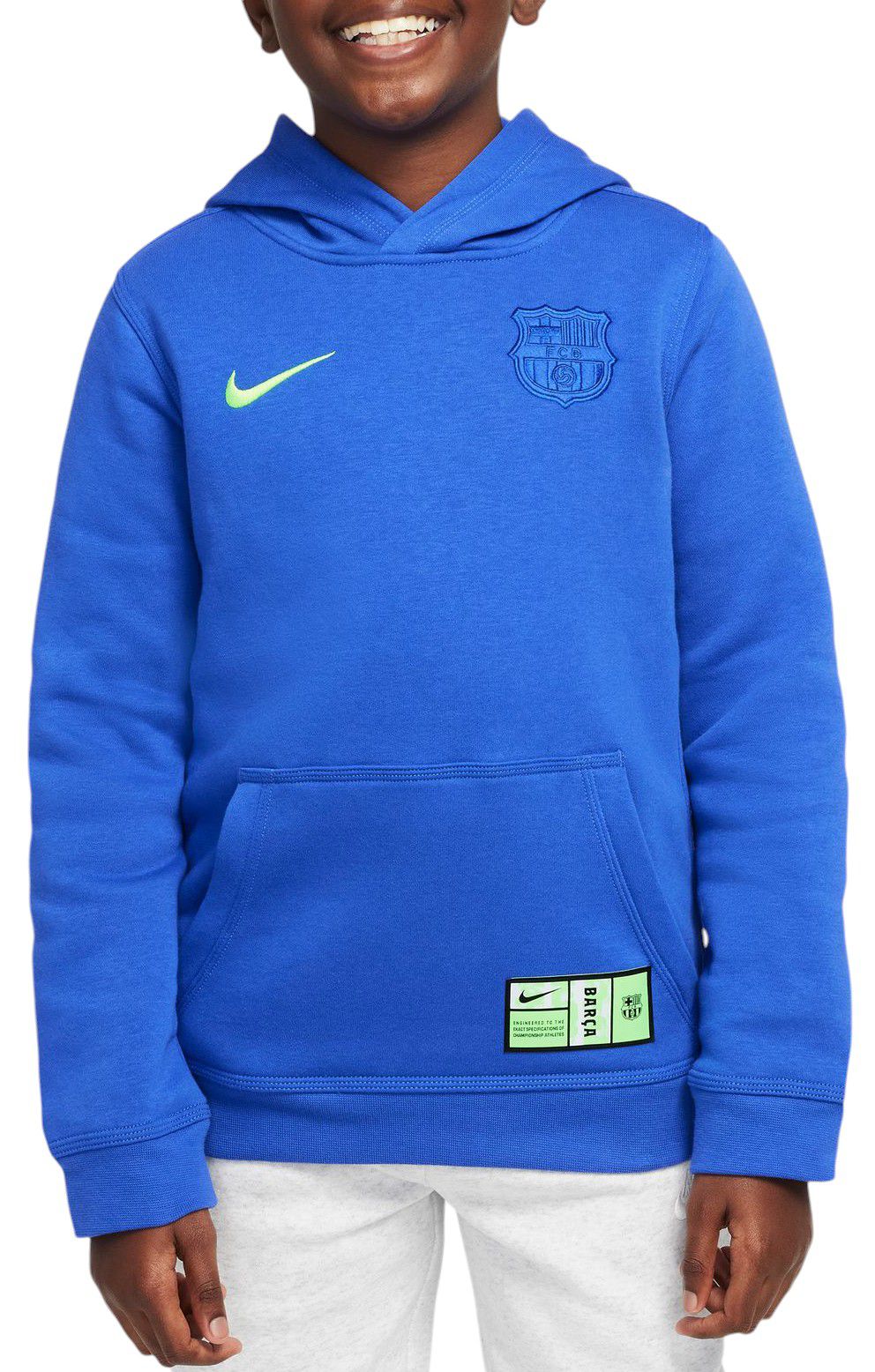 Nike Youth FC Barcelona 2024 Blue Club Hoodie